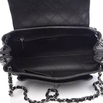 Chanel Lambskin Quilted CC Accordion Shopping Bag Black 4 of 14