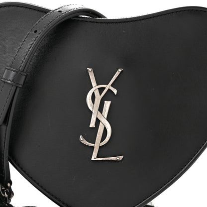 Saint Laurent Calfskin Small Monogram Love Shoulder Bag Black 9 of 12