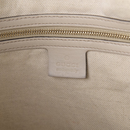 Gucci Guccissima Heart Bit Charm Top Handle Tote White 5 of 9