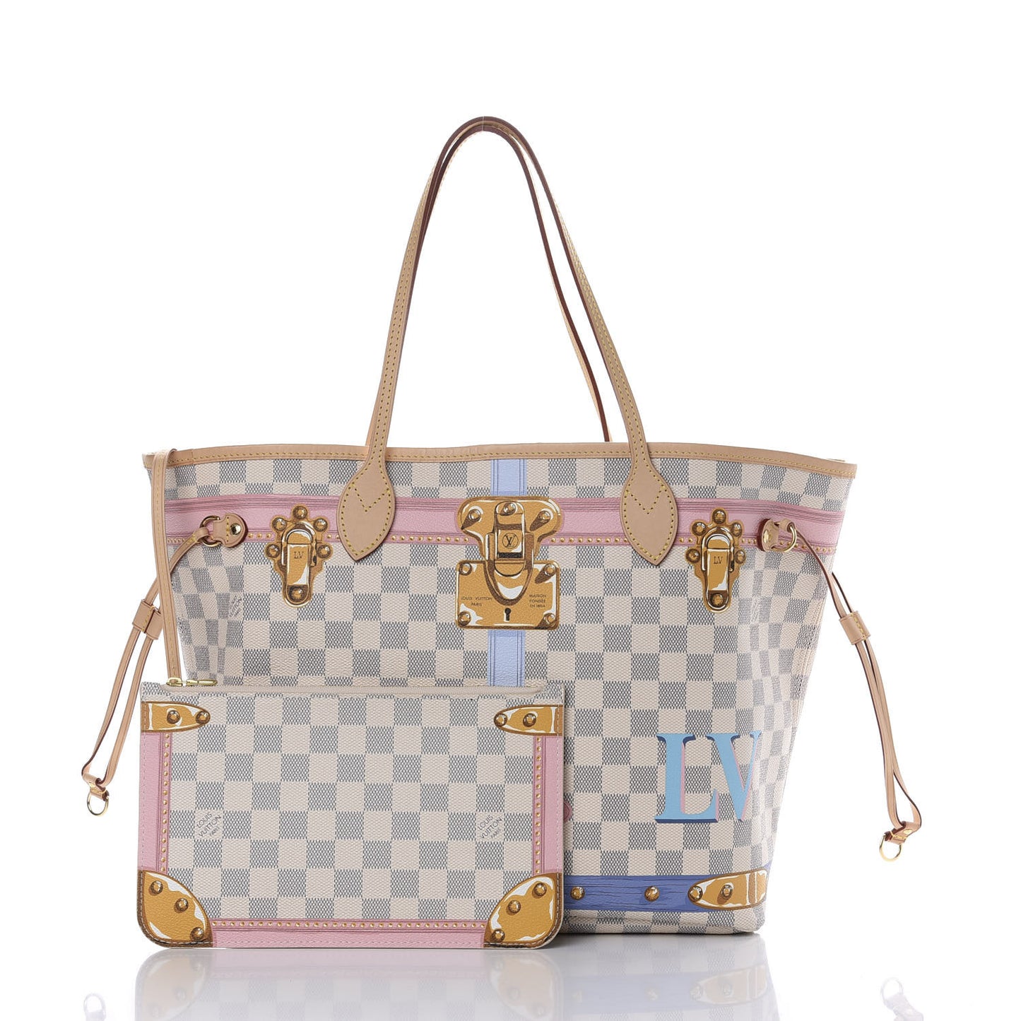 Damier Azur Summer Trunks Neo Neverfull MM