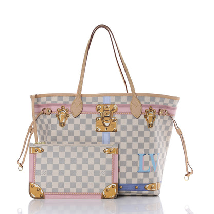Louis Vuitton Damier Azur Summer Trunks Neo Neverfull MM 1 of 11