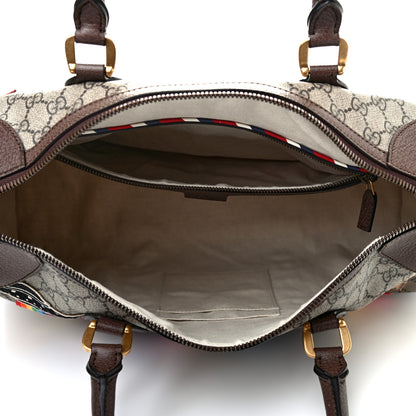 Gucci Soft GG Supreme Monogram Courrier Medium Duffle Bag Beige New Acero Multicolor 4 of 6