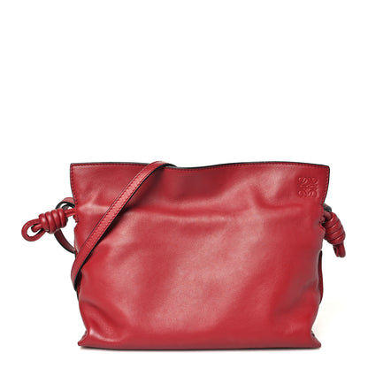 Loewe Calfskin Mini Flamenco Knot Clutch Red 1 of 10