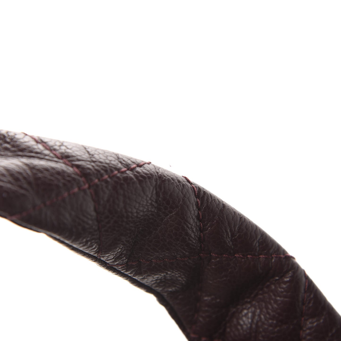 Caviar Quilted CC Timeless Bowler Burgundy