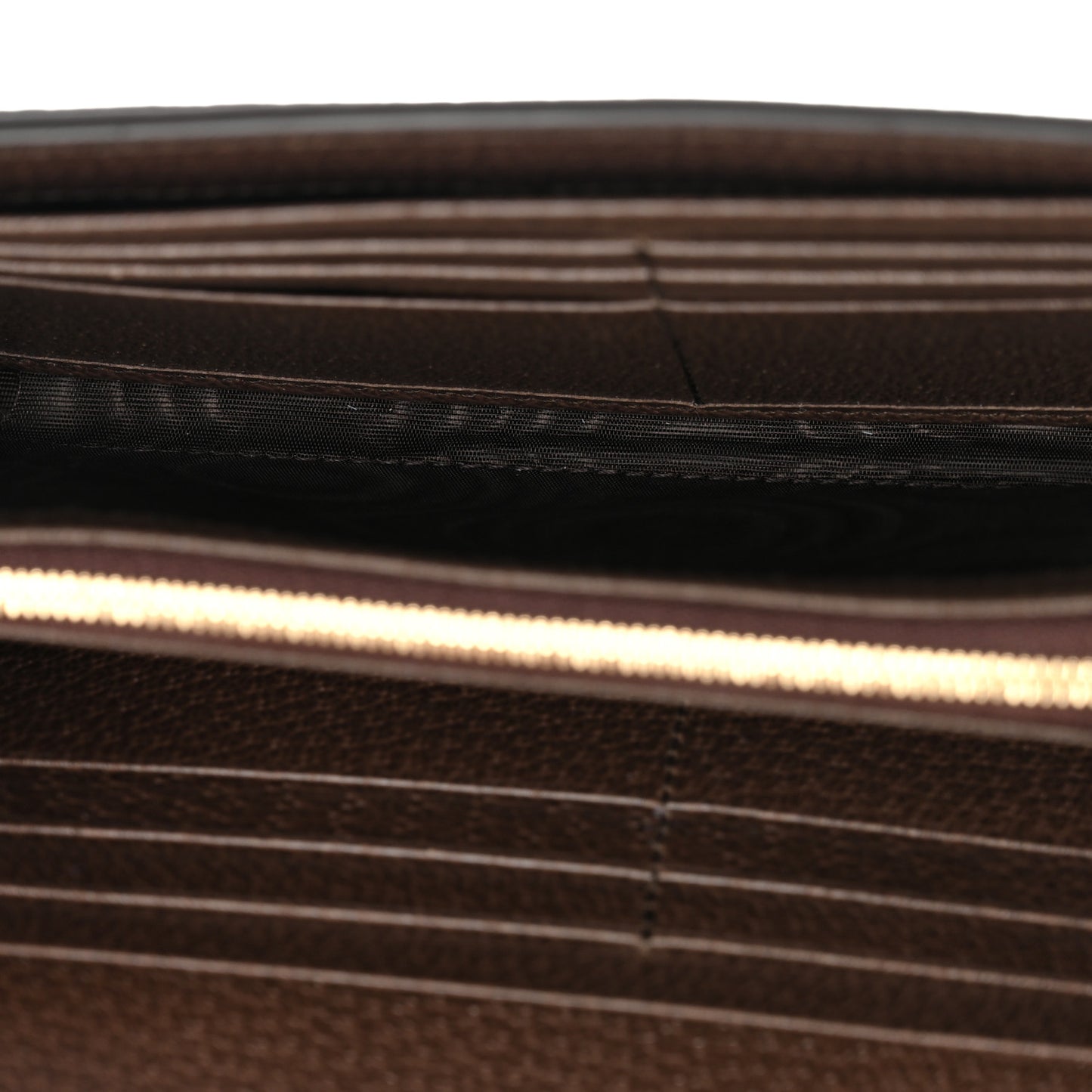 GG Supreme Monogram Textured Dollar Calfskin Blondie Continental Chain Wallet Beige Ebony New Acero