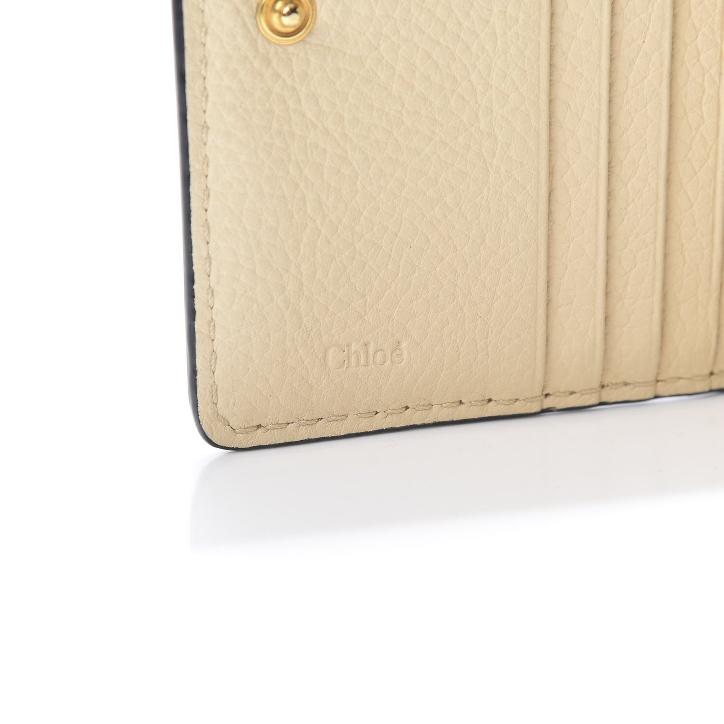Grained Calfskin Marcie Square Wallet Blondie Beige