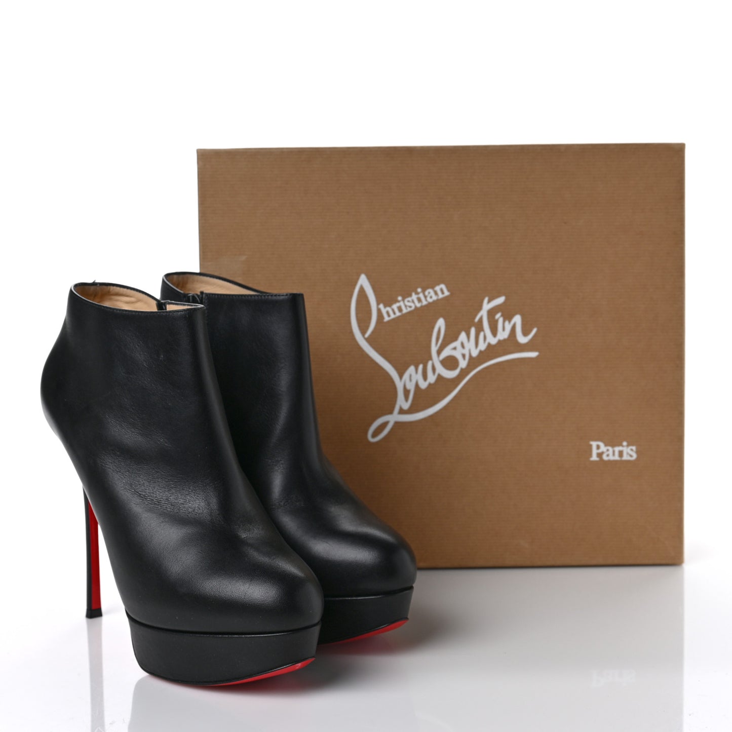 Calfskin Dirdibootie 130 Ankle Booties 40 Black