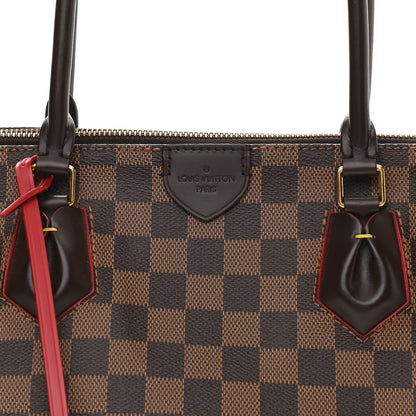 Louis Vuitton Damier Ebene Caissa Tote MM Cherry 7 of 9