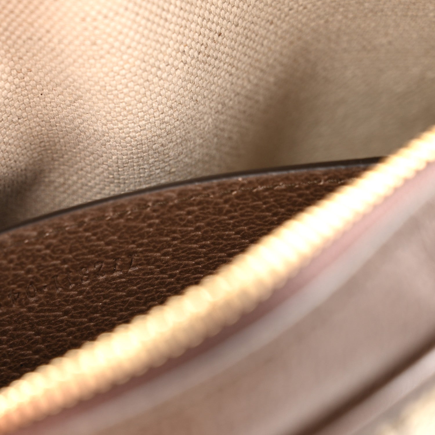 Gucci GG Supreme Monogram Textured Calfskin Super Mini Ophidia Shoulder Bag Beige Ebony New Acero 7 of 12