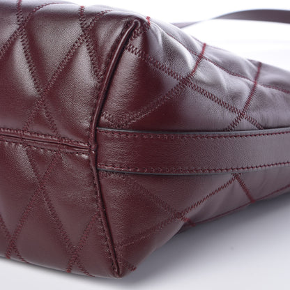 Givenchy Lambskin Quilted Mini GV Bucket Bag Aubergine 10 of 10