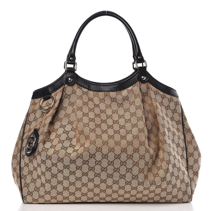 Gucci Monogram Large Sukey Tote Dark Brown 1 of 10