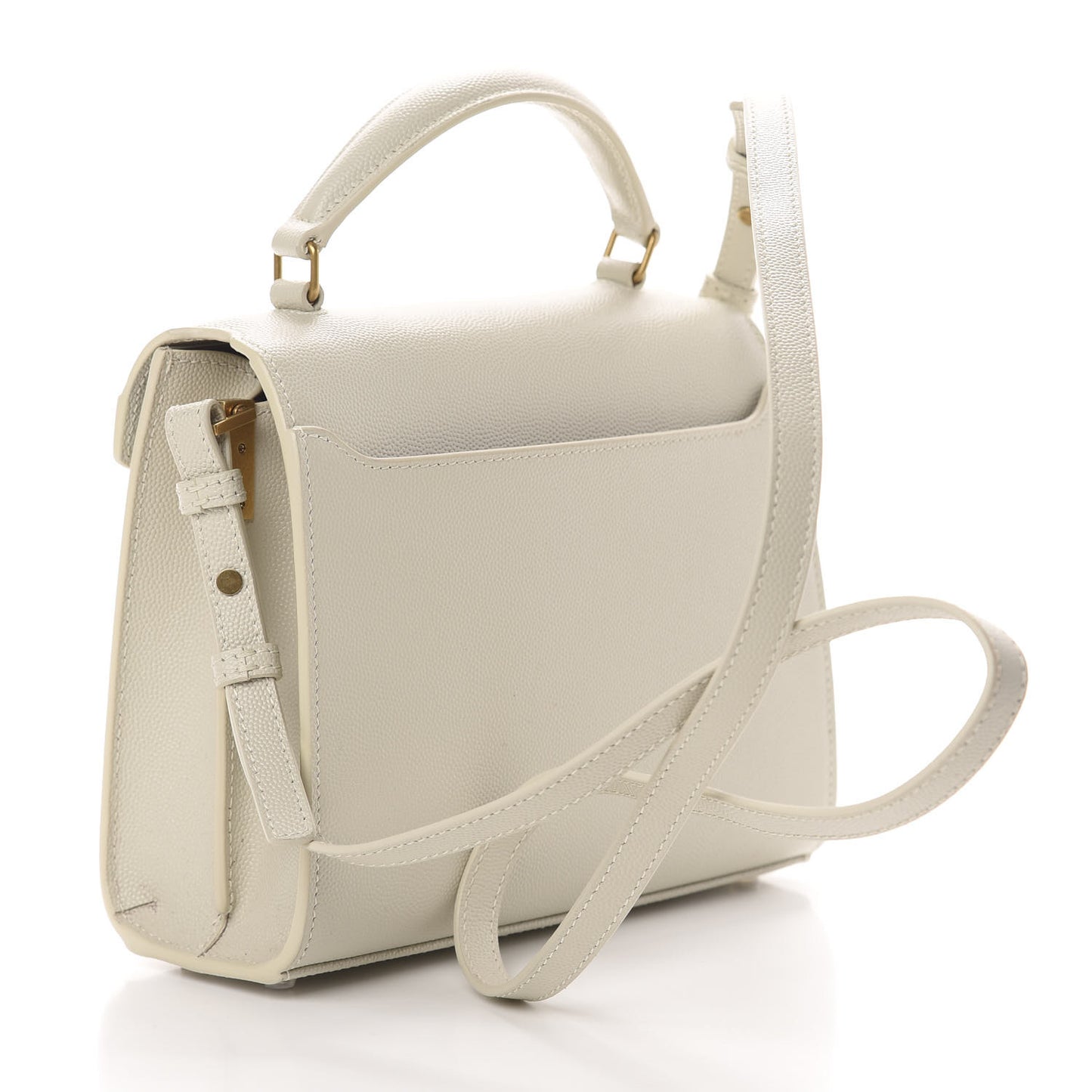 Grain de Poudre Mini Classic Monogram Cassandra Top Handle Crema Soft Rouge Legion