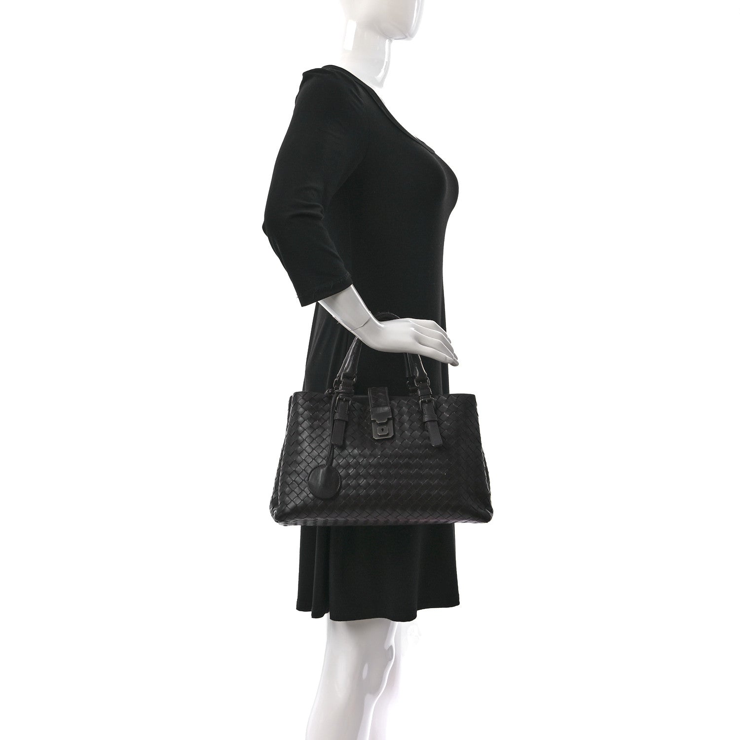 Bottega Veneta Light Calf Intrecciato Small Roma Brown 2 of 17