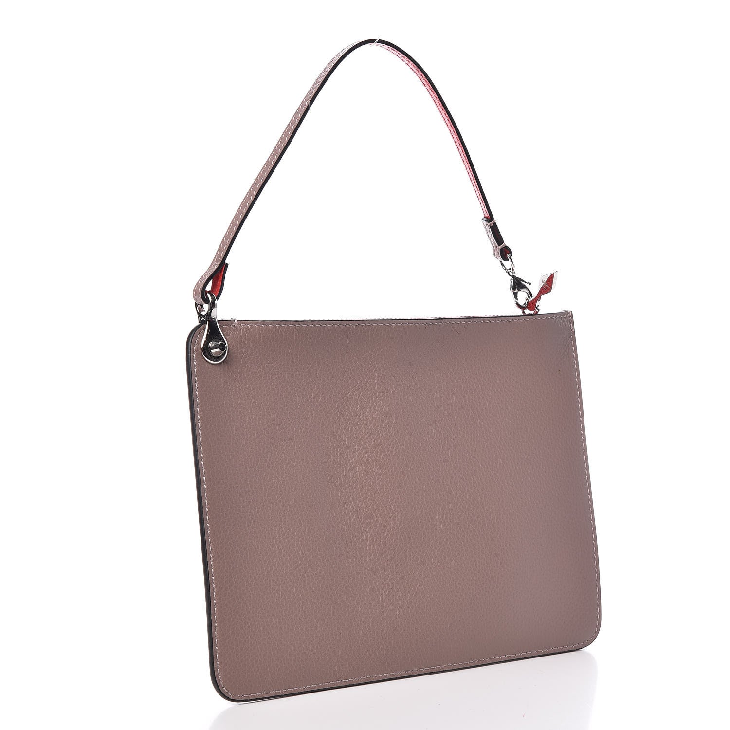 Christian Louboutin Calfskin Cabata Pouch Cashmere 3 of 6