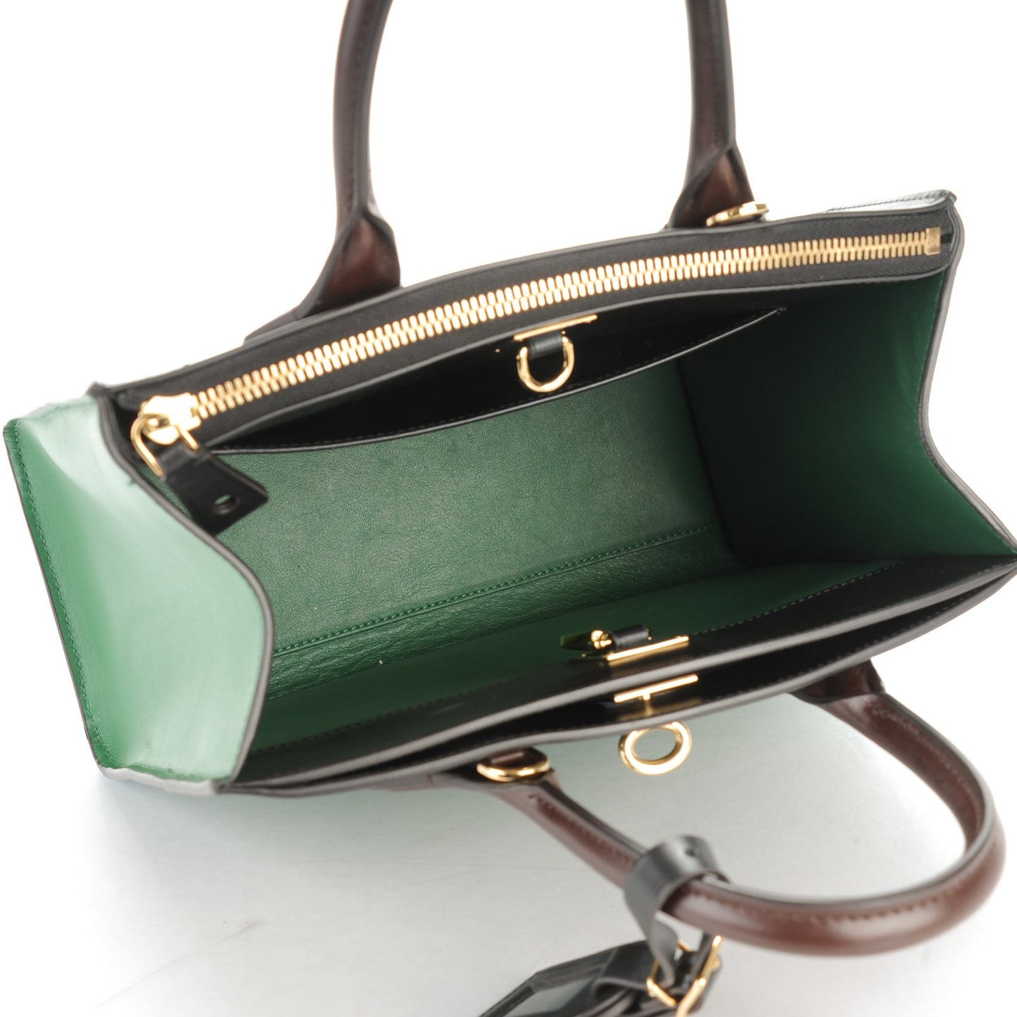 Calfskin City Steamer PM Noir Vert Acide