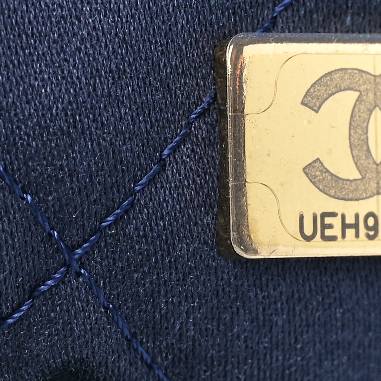 Chanel Shiny Calfskin Quilted Mini Chanel 22 Navy Blue 7 of 12