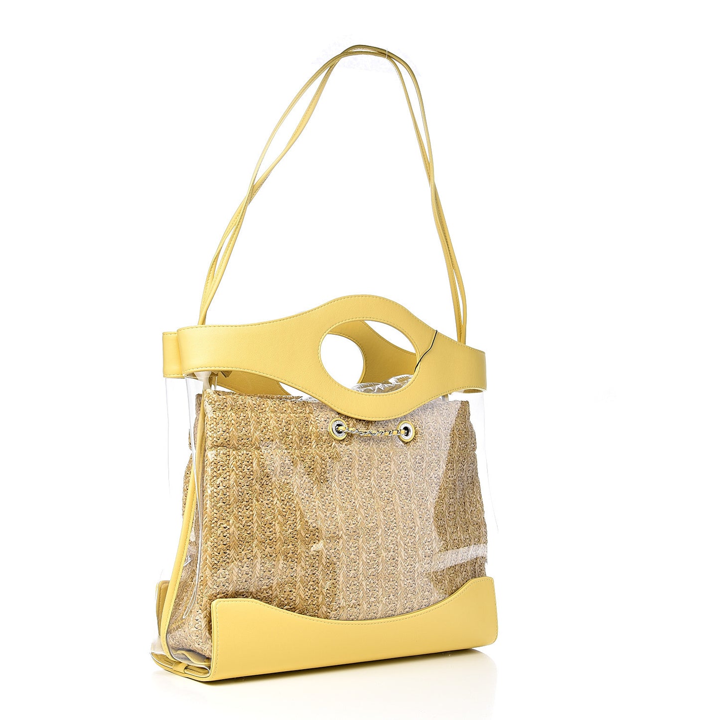 Calfskin PVC 31 Bag Yellow