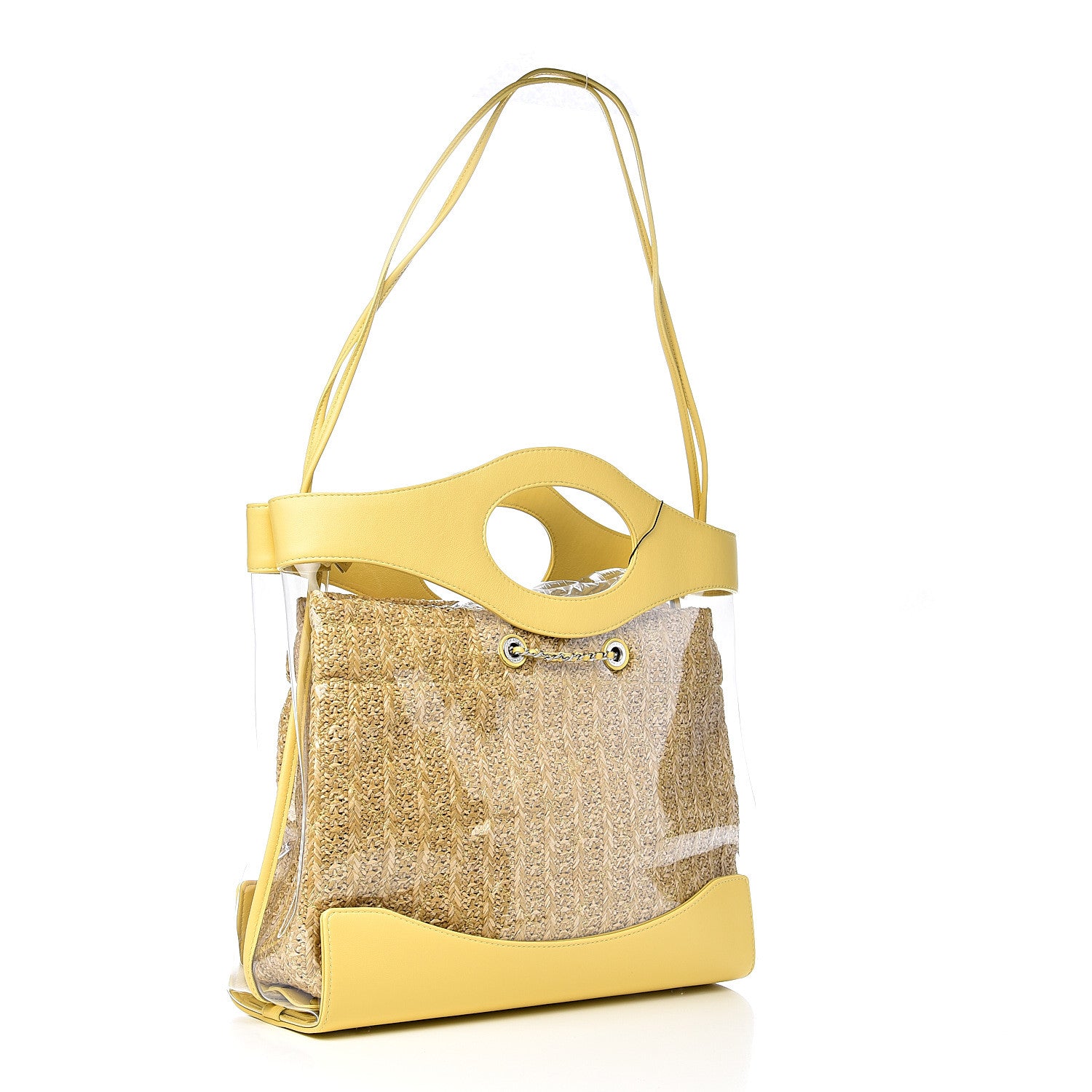 Chanel Calfskin PVC 31 Bag Yellow 3 of 10