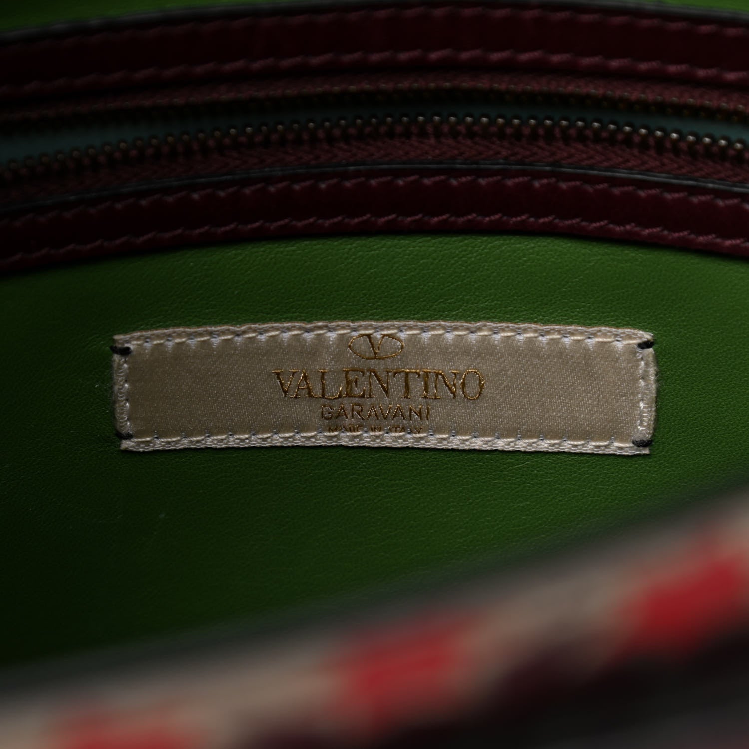 Valentino Garavani Calfskin Enchanted Wonderland My Rockstud Frame Bag Green 8 of 8