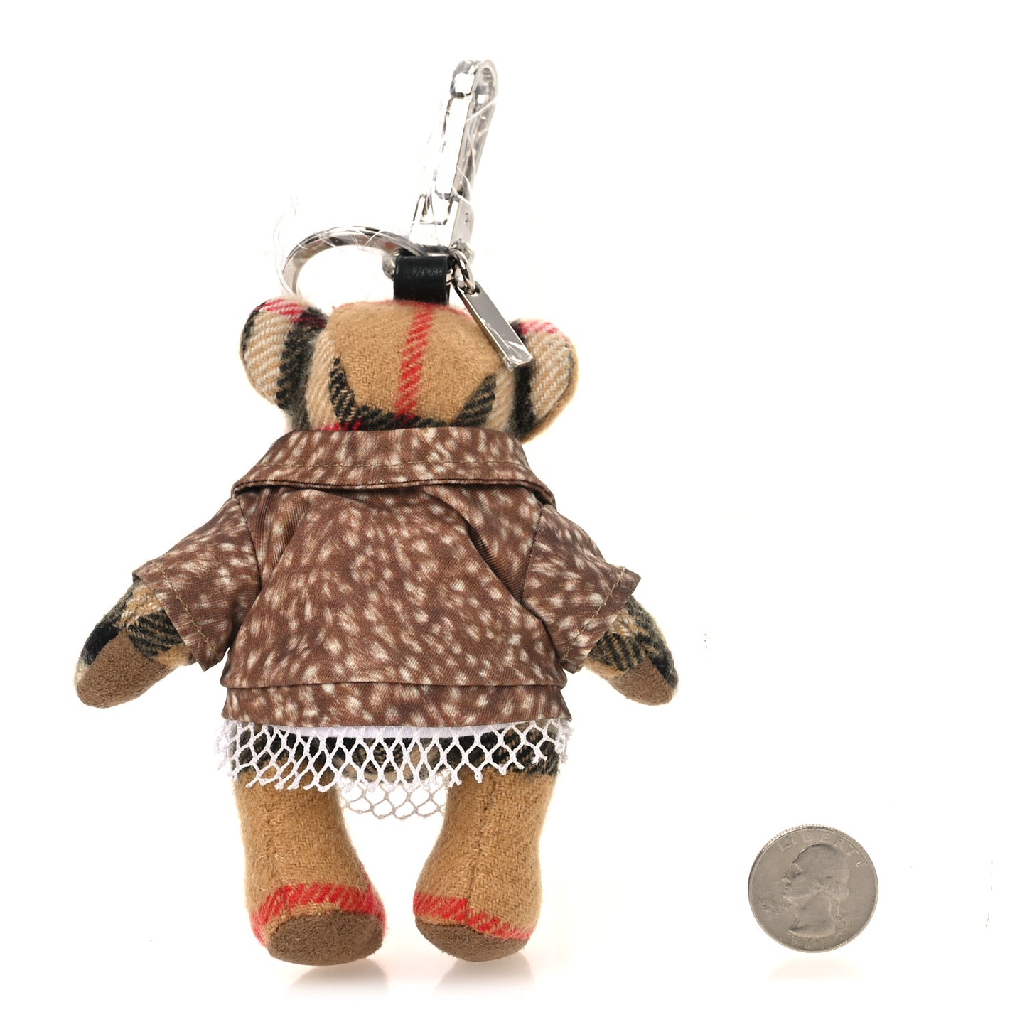 Cashmere Vintage Check Jacket Thomas Bear Bag Charm Antique Yellow
