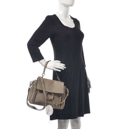 Chloe Calfskin Small Faye Day Shoulder Bag Motty Grey 2 of 10