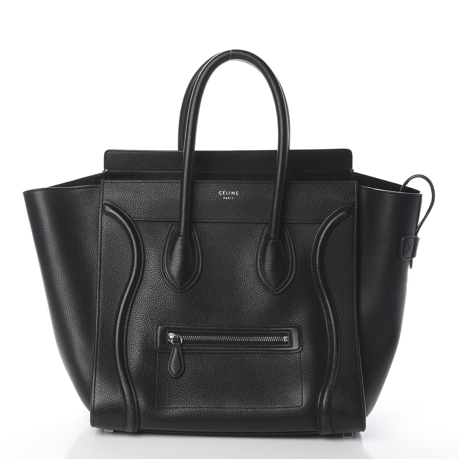Celine Drummed Calfskin Mini Luggage Black 1 of 7