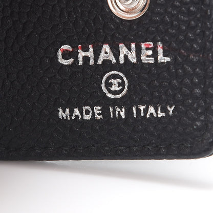 Chanel Caviar Photo Holder Key Chain Bag Charm Black 6 of 7