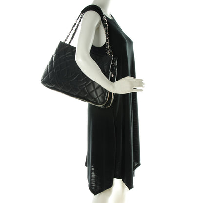Chanel Caviar Quilted Expandable Zip Shoulder Bag Black 2 of 7