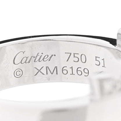 Cartier 18K White Gold Diamond C De Cartier Ring 51 5.75 4 of 4