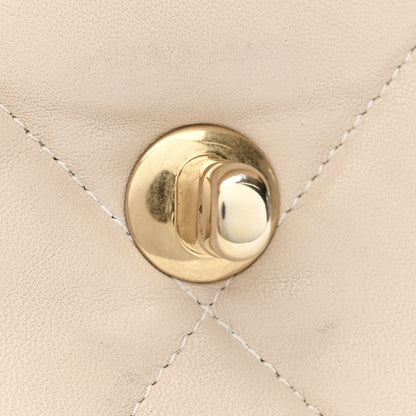 Chanel Goatskin Quilted Large Chanel 19 Flap Beige 14 of 14
