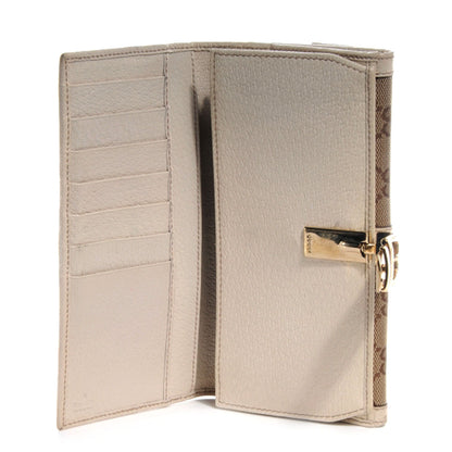 Gucci Monogram Buckle Continental Wallet Off White 5 of 8
