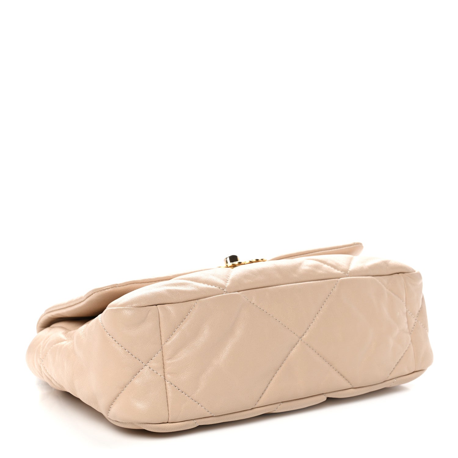 Chanel Lambskin Quilted Medium Chanel 19 Flap Beige 4 of 11