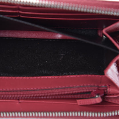 Gucci Imprime Monogram GG Pierce Zip Around Wallet Red 9 of 14