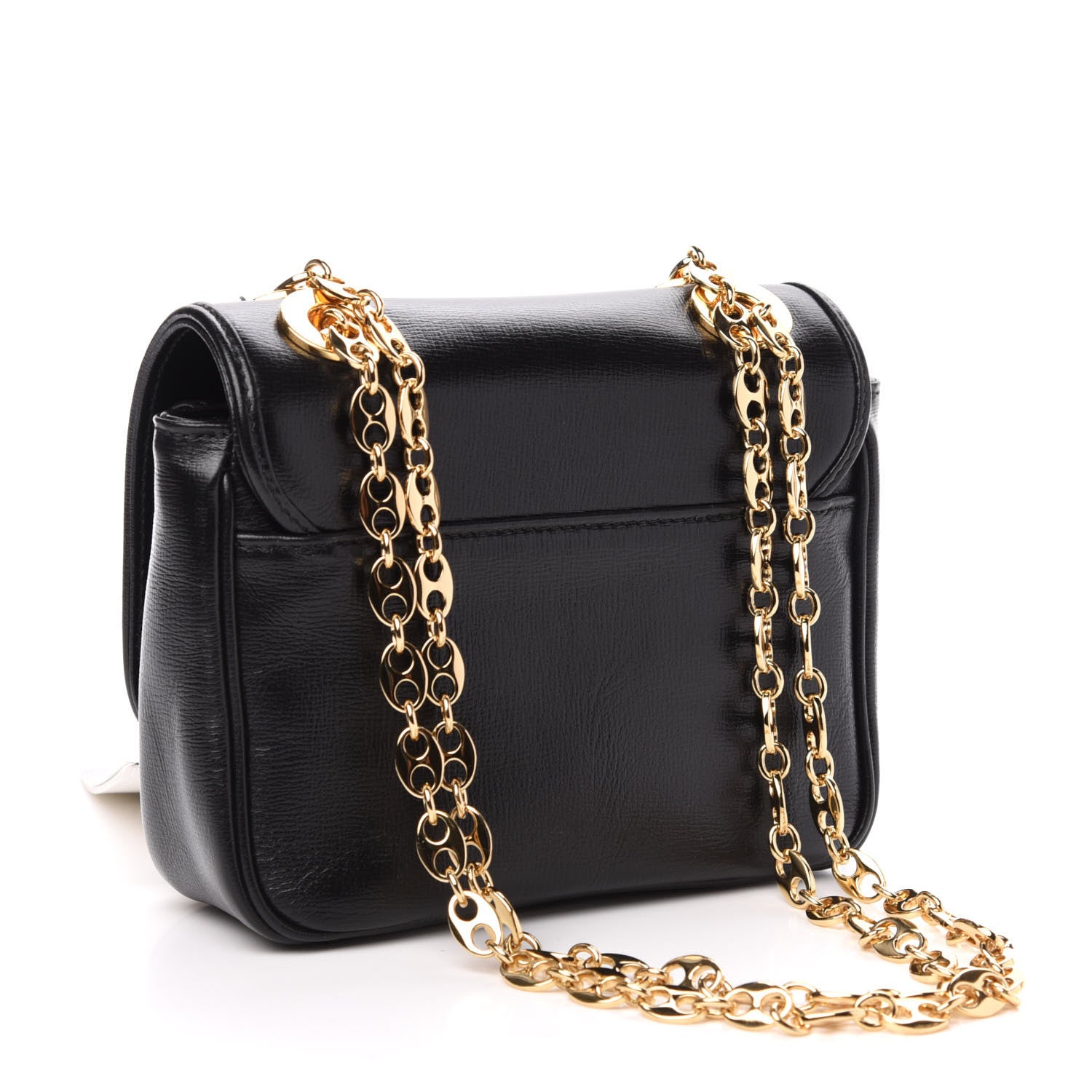 Gucci Azalea Calfskin Mini Marina Chain Shoulder Bag Black 4 of 13
