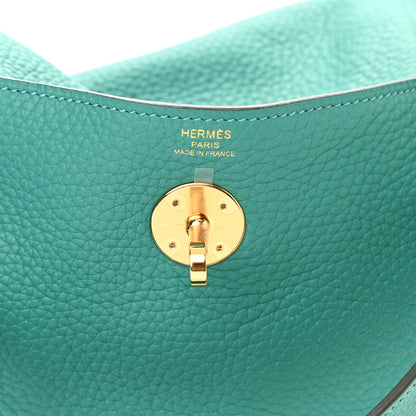 Hermes Taurillon Clemence Lindy 26 Vert Verone 6 of 8