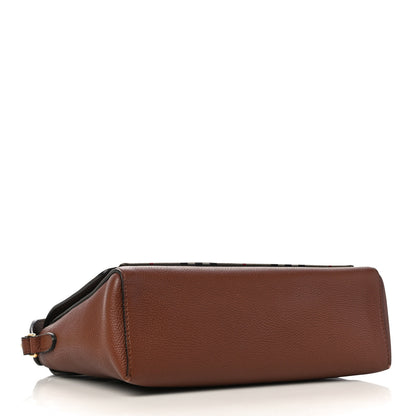 Burberry Calfskin Vintage Check Note Crossbody Bag Tan 3 of 8
