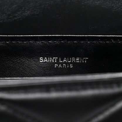 Saint Laurent Calfskin Y Quilted Monogram Toy Loulou Crossbody Bag Black 5 of 18