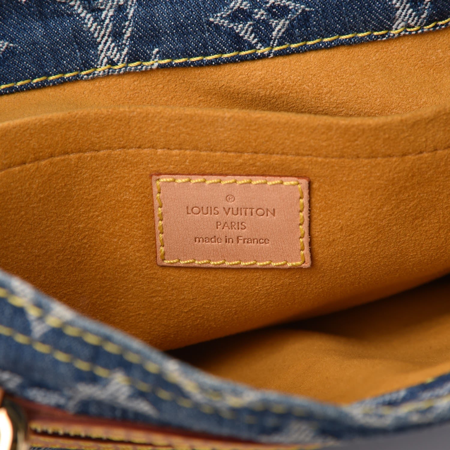 Louis Vuitton Monogram Denim Sac Plat Blue 6 of 7