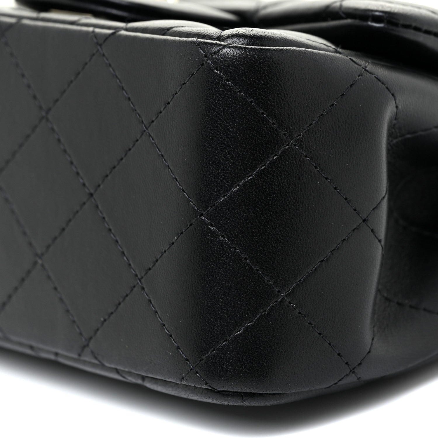 Chanel Lambskin Quilted Mini Square Flap Black 9 of 16
