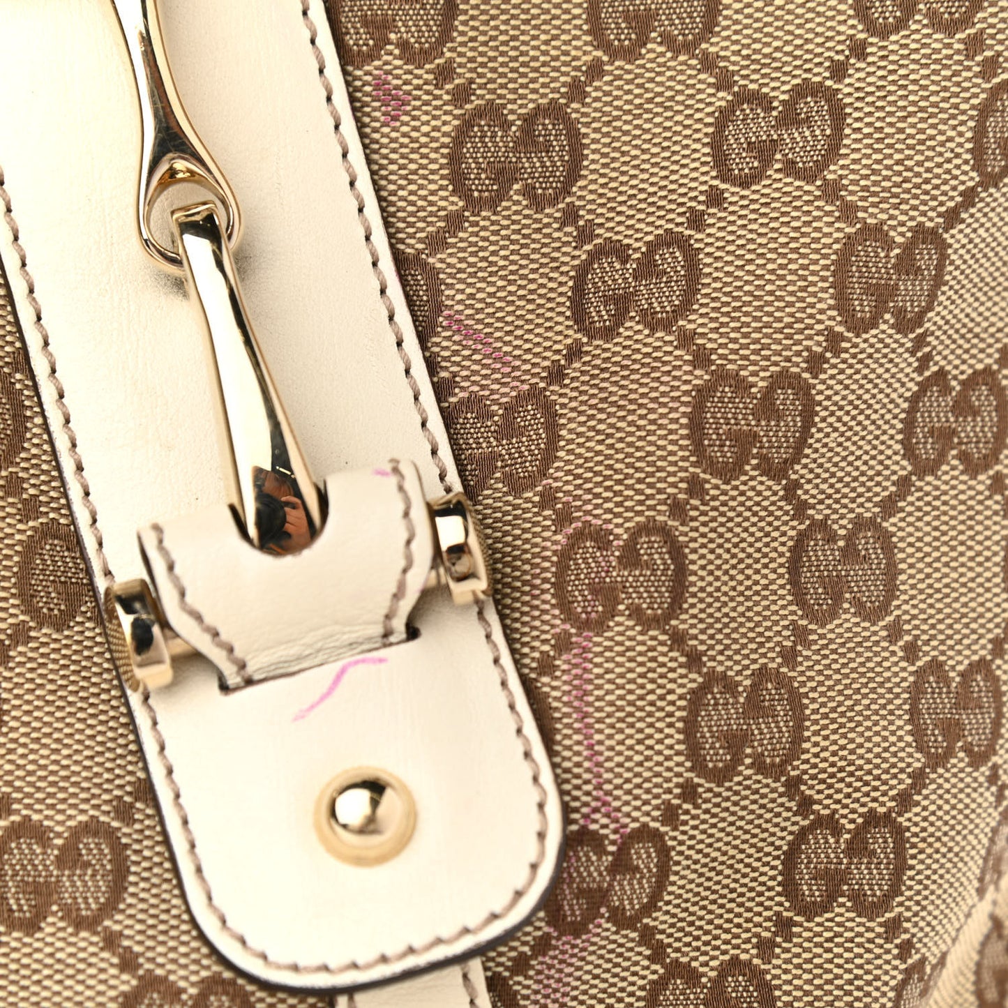 Monogram Medium Pelham Shoulder Bag Off White