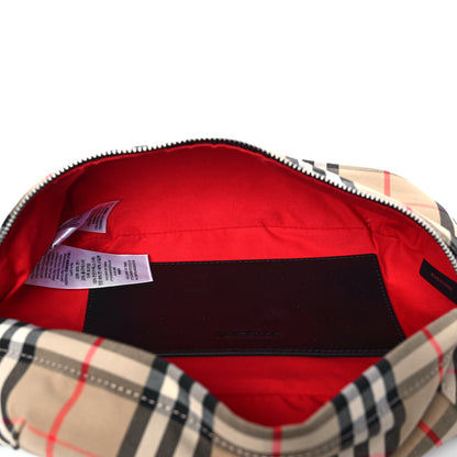 Burberry Nylon Vintage Check Sonny Bum Bag Archive Beige 5 of 9