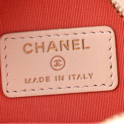 Chanel Lambskin Quilted Chanel 19 Round Clutch With Chain White 6 of 13