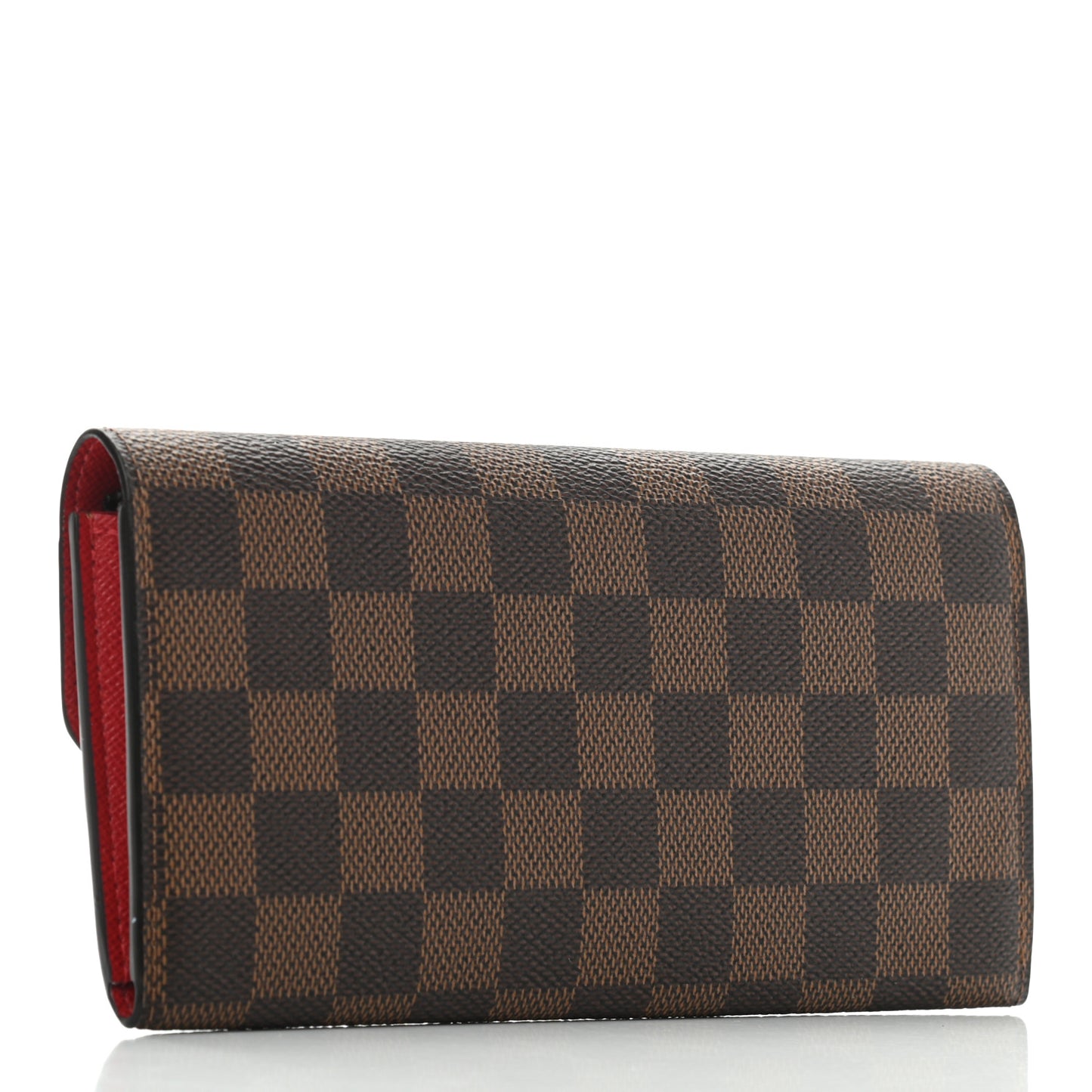 Damier Ebene Emilie Wallet Red