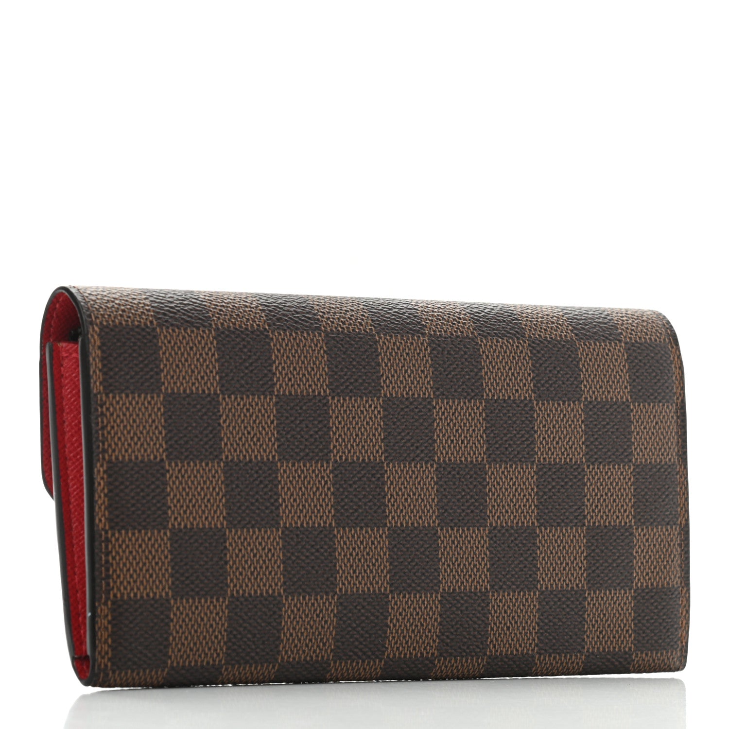 Louis Vuitton Damier Ebene Emilie Wallet Red 3 of 8