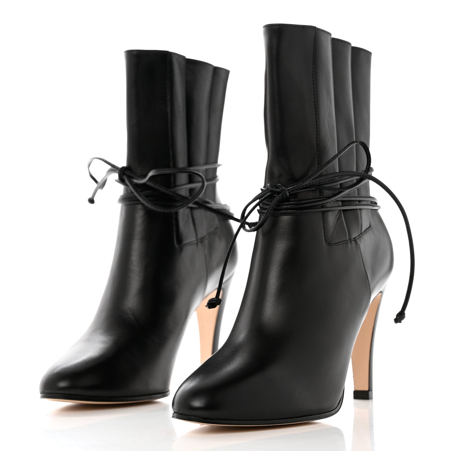 Malaga Kid Indya Bow Tie Ankle Boots 35 Black