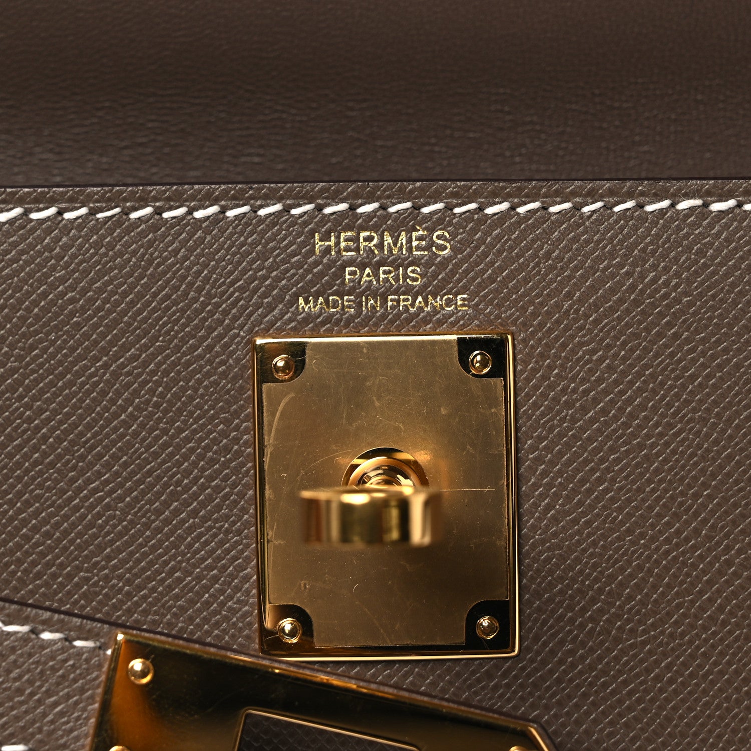 Hermes Madame Calfskin Kelly Elan Etoupe 6 of 12