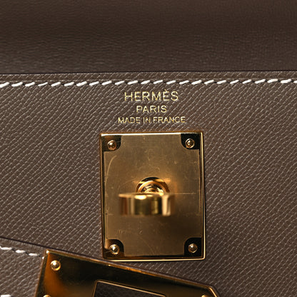Hermes Madame Calfskin Kelly Elan Etoupe 6 of 12