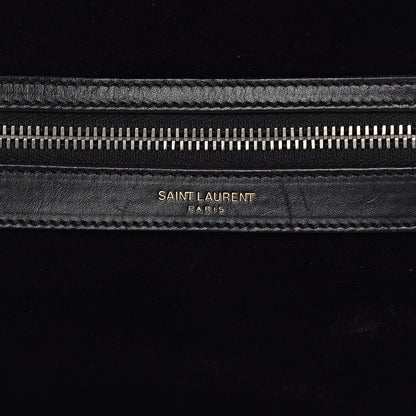 Saint Laurent Velvet City Backpack Black 8 of 13