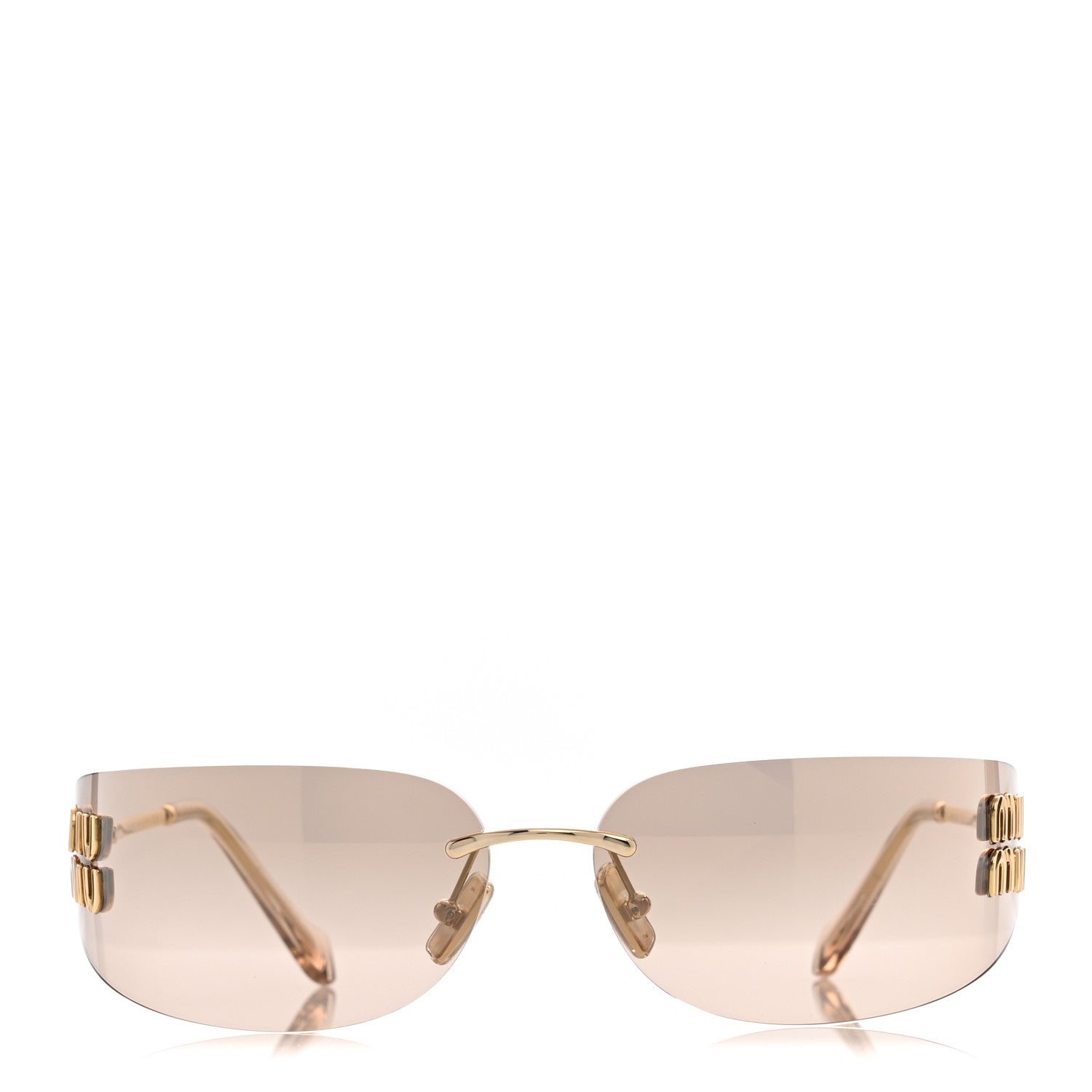 Miu Miu Metal Aube Sunglasses SMUA51 Gold 2 of 7
