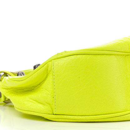 Balenciaga Agneau Arena Le Cagole Shoulder Bag XS Fluo Yellow 9 of 11